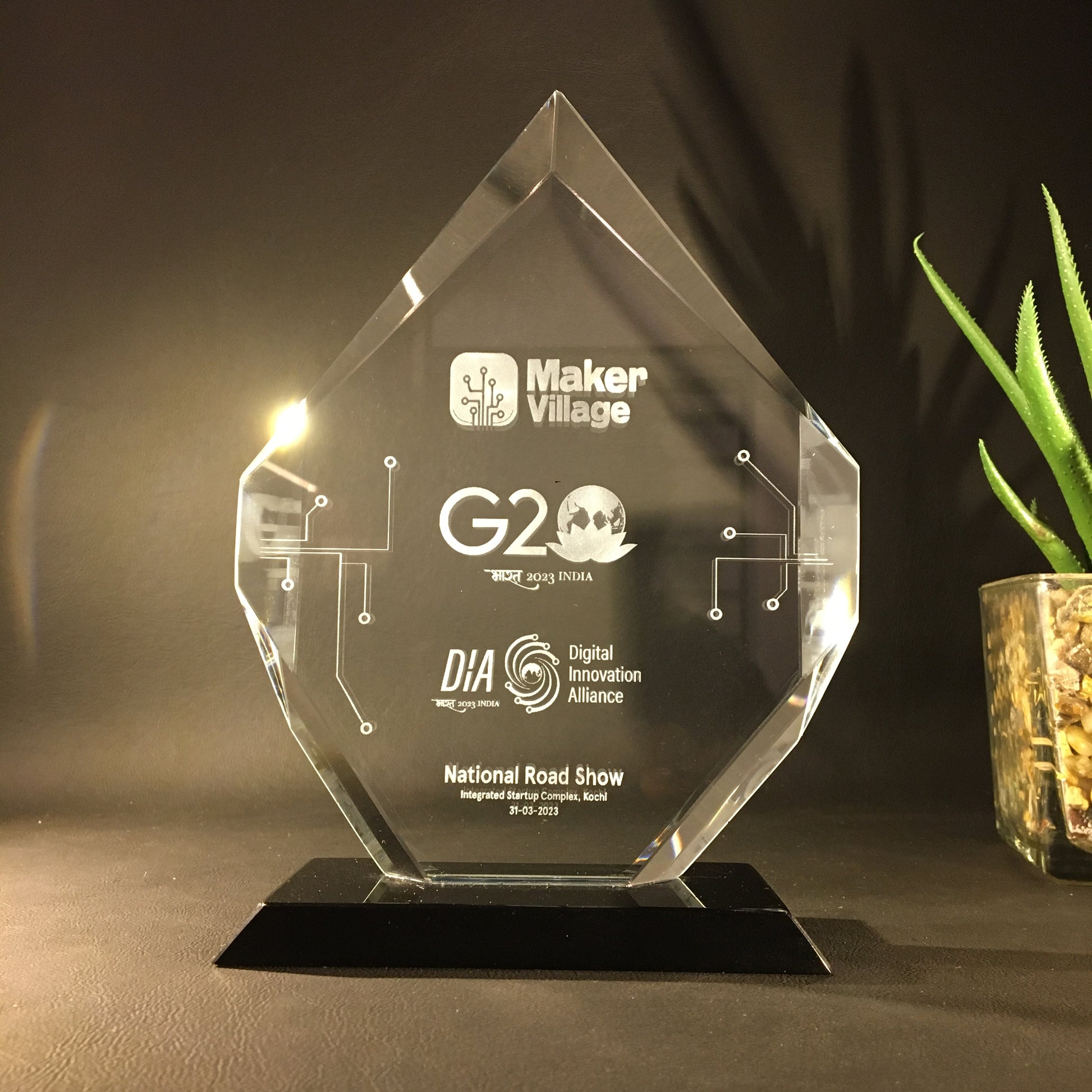 Crystal Memento -Best for Corporate award